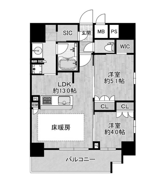 物件○○の間取り図