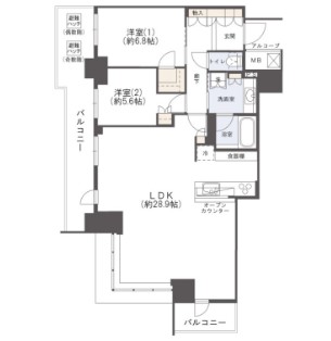 物件○○の間取り図