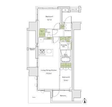 物件○○の間取り図