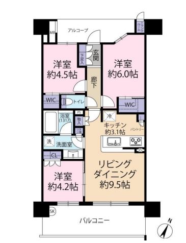 物件○○の間取り図