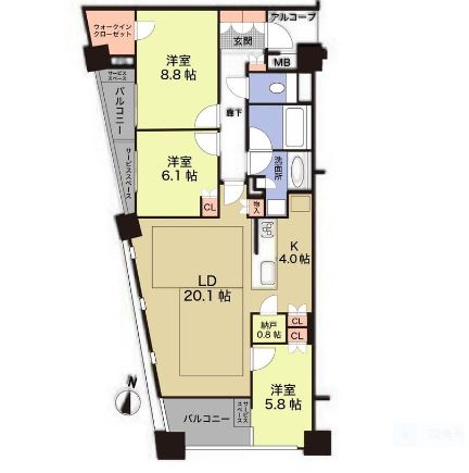 物件○○の間取り図