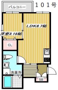 物件○○の間取り図