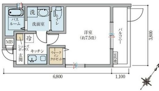 物件○○の間取り図