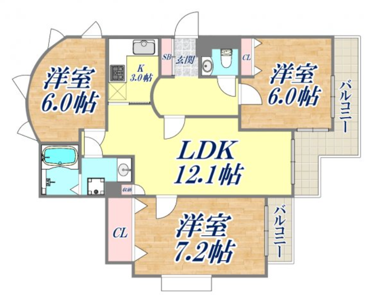 物件○○の間取り図