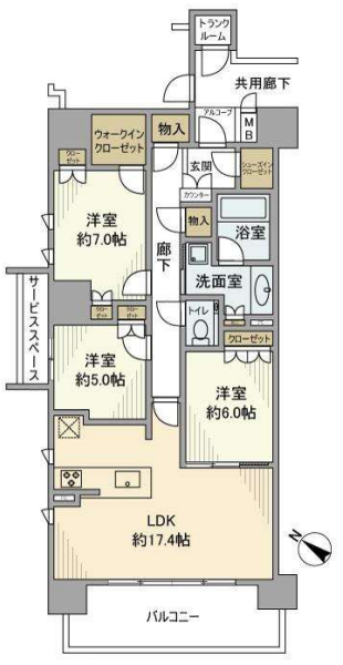 物件○○の間取り図