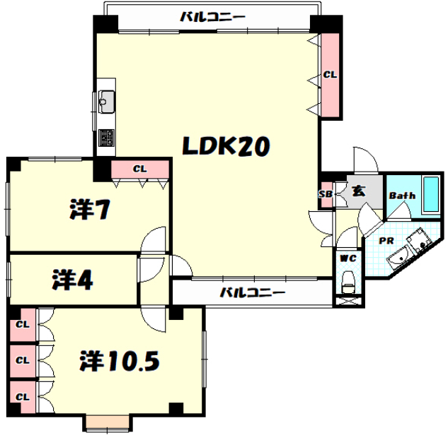 物件○○の間取り図