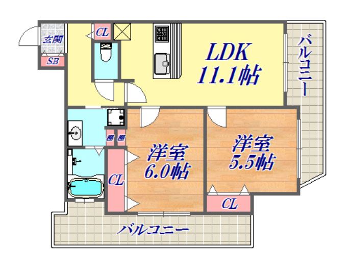 物件○○の間取り図