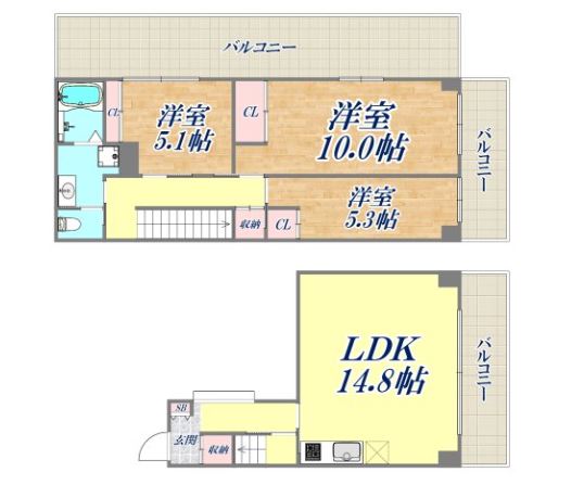 物件○○の間取り図