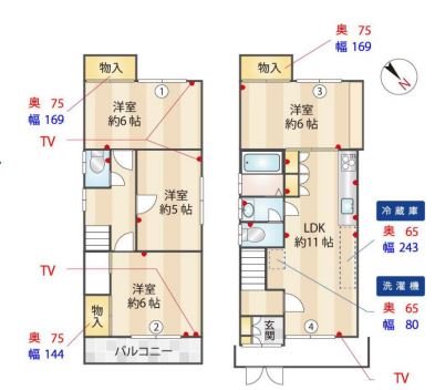 物件○○の間取り図