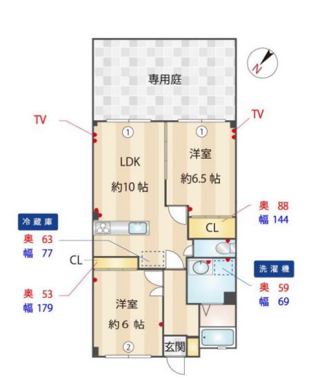 物件○○の間取り図