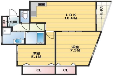 物件○○の間取り図