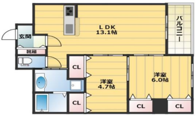 物件○○の間取り図