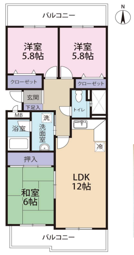 物件○○の間取り図