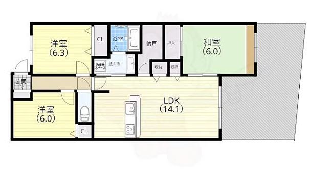 物件○○の間取り図