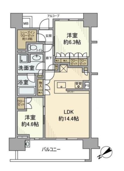 物件○○の間取り図