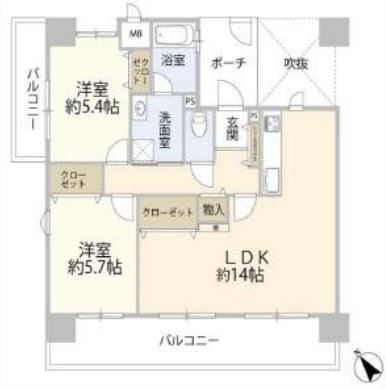 物件○○の間取り図