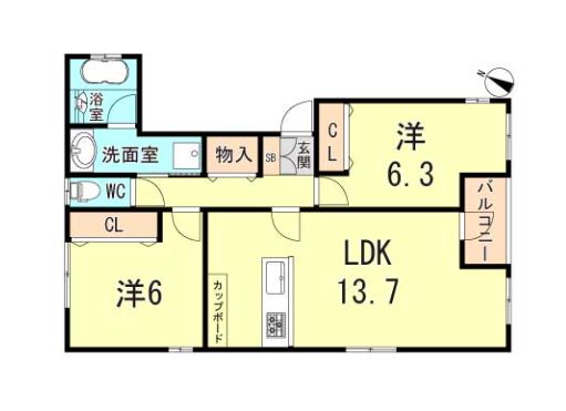 物件○○の間取り図