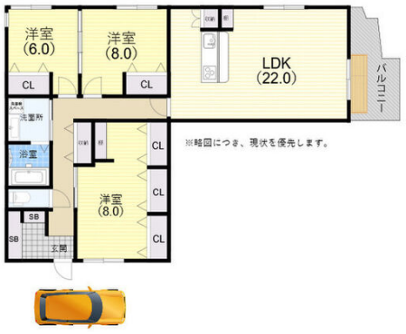 物件○○の間取り図