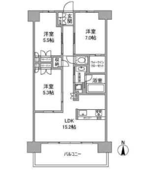 物件○○の間取り図