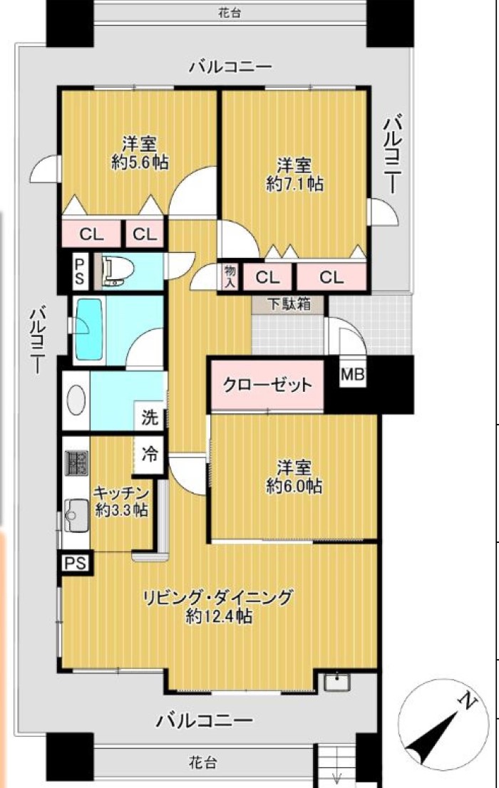 物件○○の間取り図