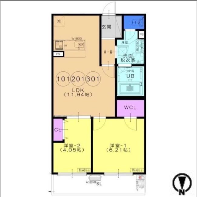 物件○○の間取り図