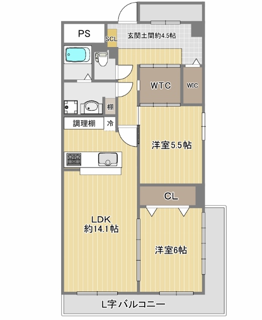 物件○○の間取り図