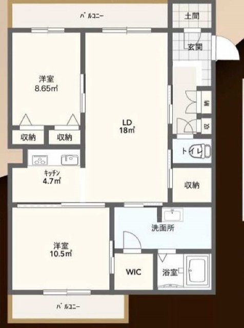 物件○○の間取り図